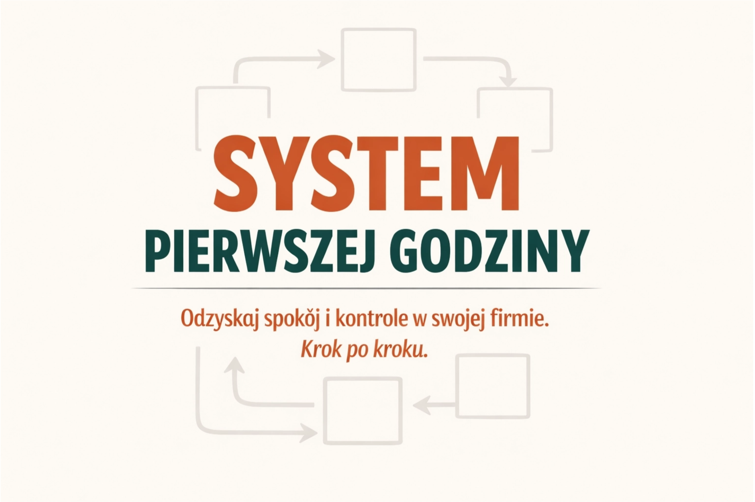Kurs Online "System Pierwszej Godziny"